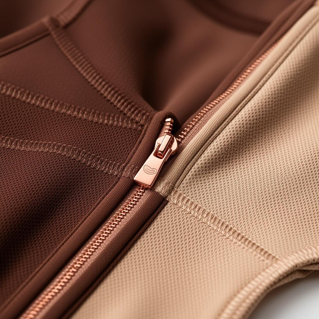 Close-up of breathable Colombian-inspired shapewear fabric
